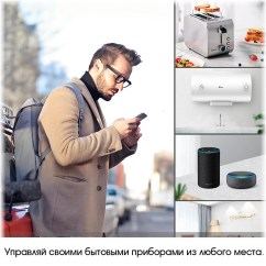 Управляемая по Wi-Fi встраиваемая EURO-розетка с USB, купить в Тюмени