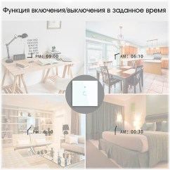 WiFi выключатель освещения Tuya, стекло (1 зона), купить в Тюмени