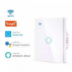 WiFi выключатель освещения Tuya, стекло (1 зона), купить в Тюмени