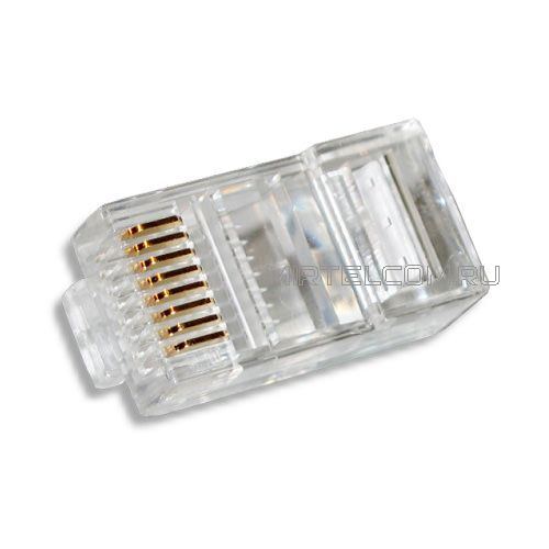 Коннектор RJ-45 UTP 8P8C кат.5e, шт.