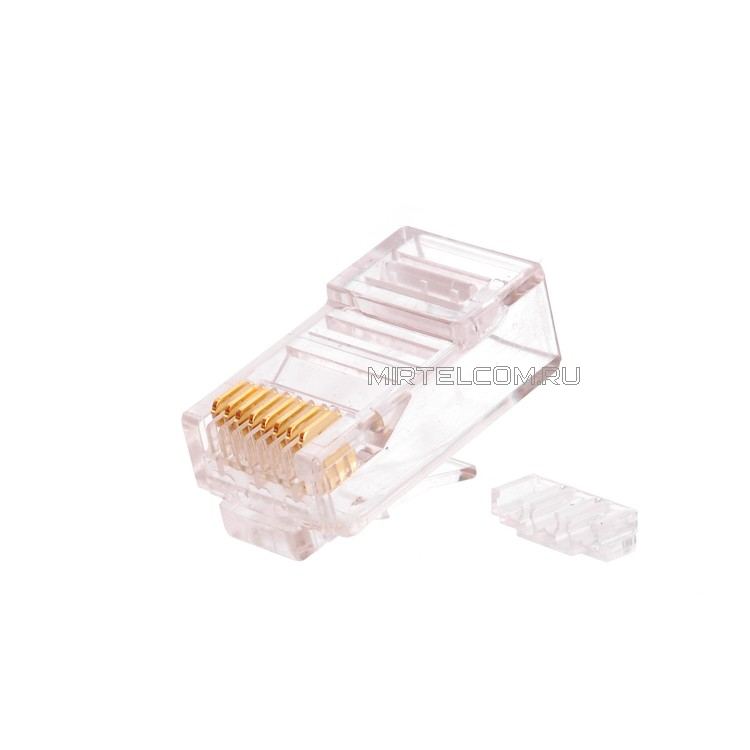 Коннектор RJ-45 8P8C CAT 6 (со вставкой)