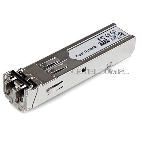 Оптический SFP-модуль, 1000BASE-SX, 2 LC, до 2км, 12dB, многомод MM