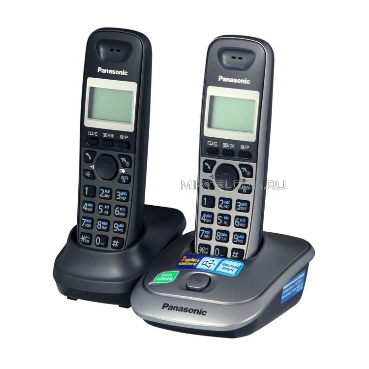 Телефон беспроводной (DECT) Panasonic KX-TG2512RU2, купить в Тюмени