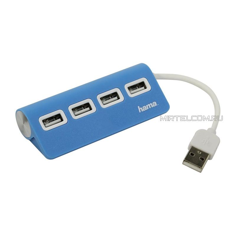 USB разветвитель, 4 порта USB 2.0, купить в Тюмени