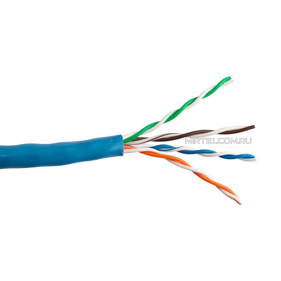 Кабель ITK, неэкранированная витая пара U/UTP, кат.5e, 4х2х0.51 (24 AWG solid)