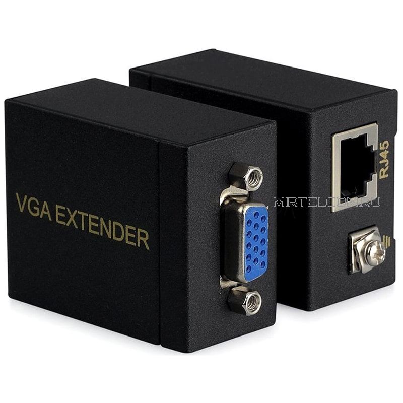 Комплект для передачи VGA по одному кабелю витой пары CAT5e/6 до 30/60м, купить в Тюмени